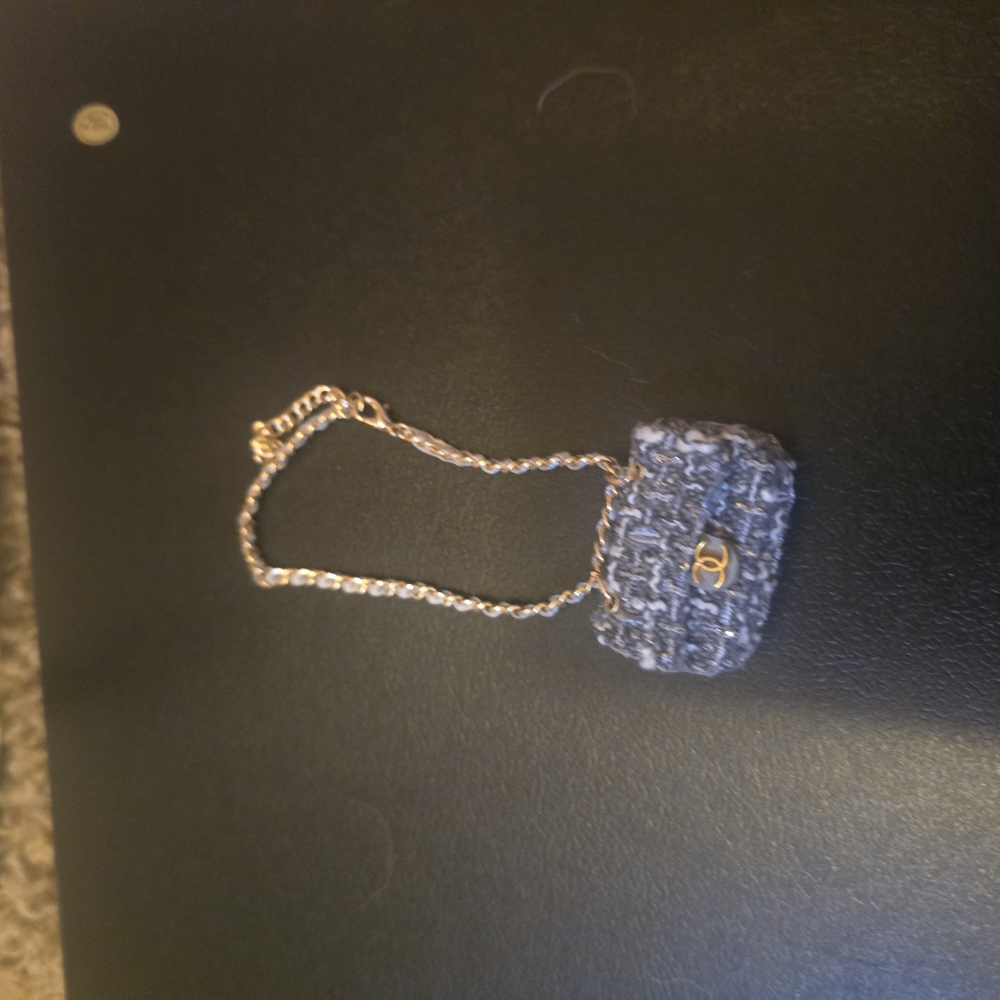 Labubu Grey Tweed Mini Bag